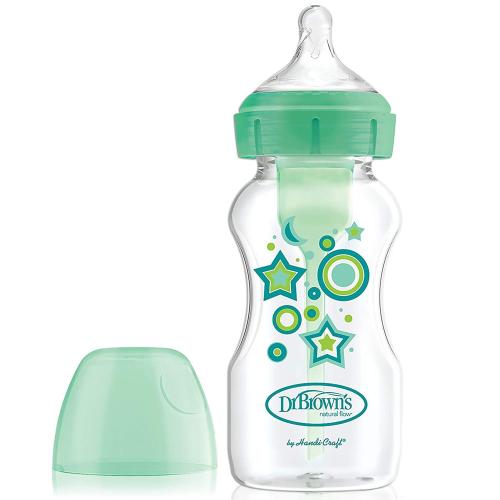 Dr Brown’s Options Anti-Colic Bottle WB91806 Πλαστικό Μπιμπερό Κατά των Κολικών 0+m Πράσινο 270ml